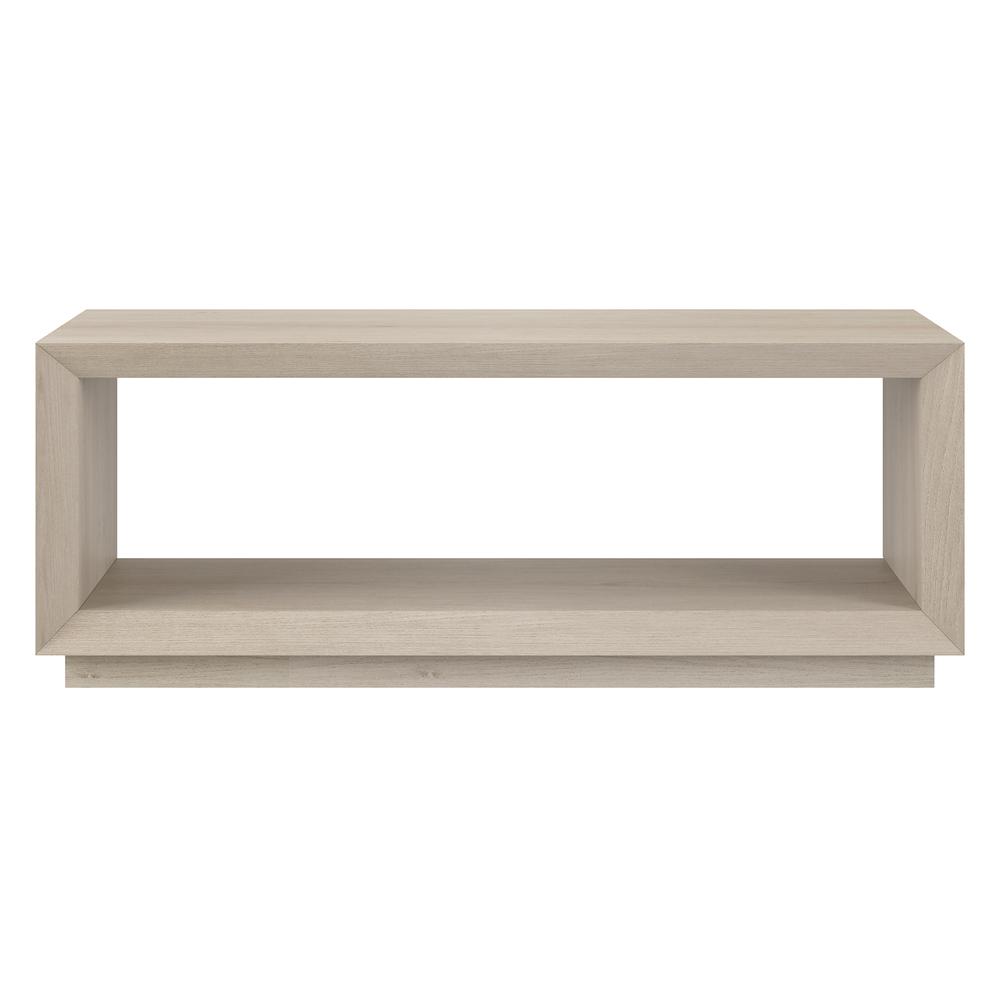 Tannen 48" Wide Rectangular Coffee Table in Alder White. Picture 3