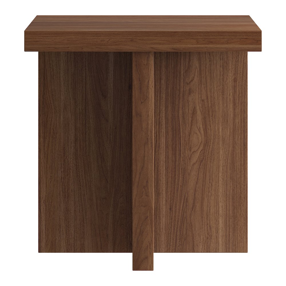 Henn&Hart 22" Scandinavian Wooden Square End Table, Side Table, Nightstand with. Picture 3