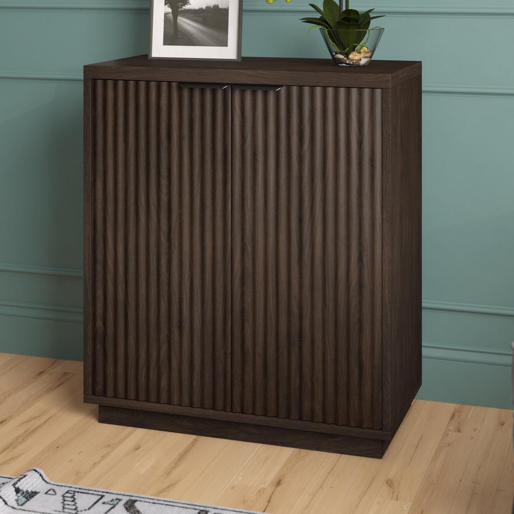 Mansfield 28" Wide Rectangular Accent Cabinet in Alder Brown. Picture 4