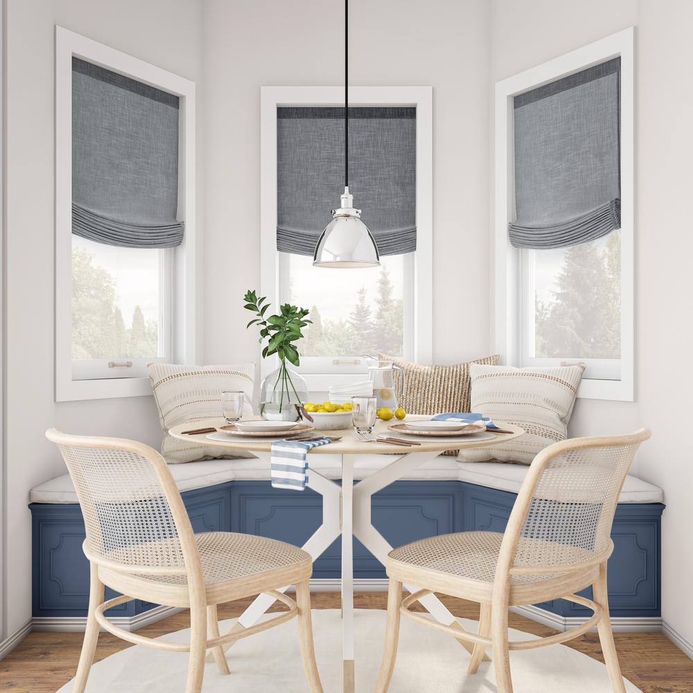 Madison 8" Wide Pendant with Metal Shade in Polished Nickel/Polished Nickel. Picture 4