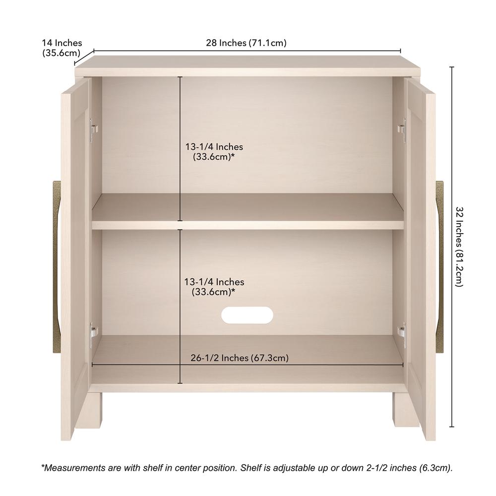 Chabot 28" Wide Rectangular Accent Cabinet in Alder White. Picture 5