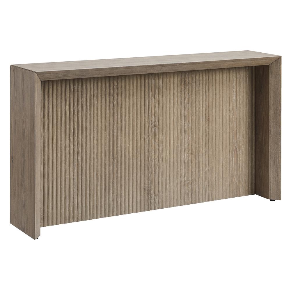 Piedmont 56" Wide Rectangular Console Table in Antiqued Gray Oak. Picture 1