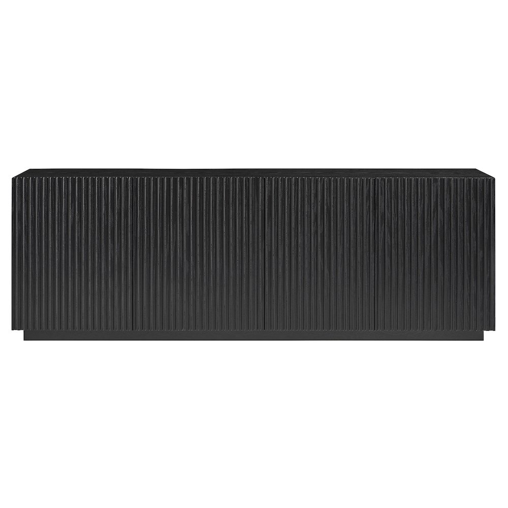 Tyler Rectangular TV Stand for TV's up to 78" in Black Grain. Picture 2