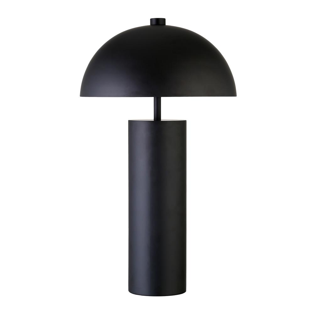 York 27" Tall Table Lamp with Metal Shade in Blackened Bronze/Blackened Bronze. Picture 1