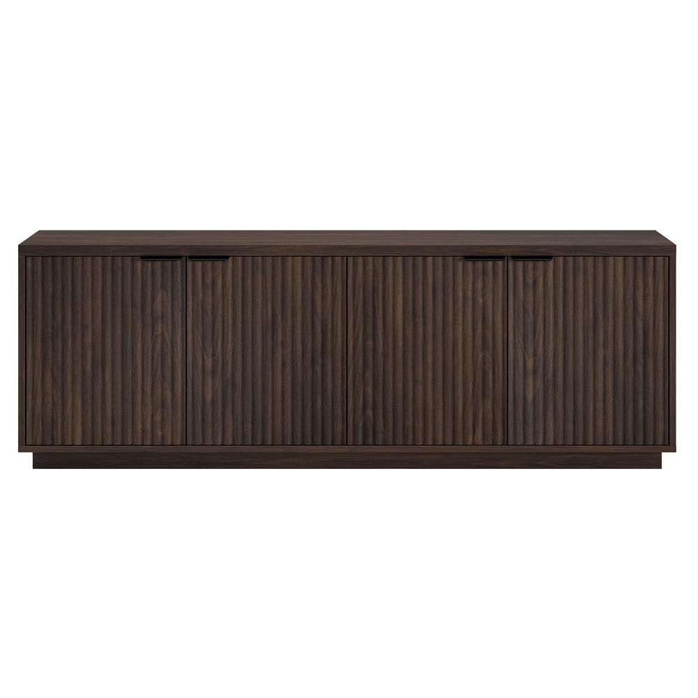 Mansfield Rectangular TV Stand for TV's up to 78" in Alder Brown. Picture 2