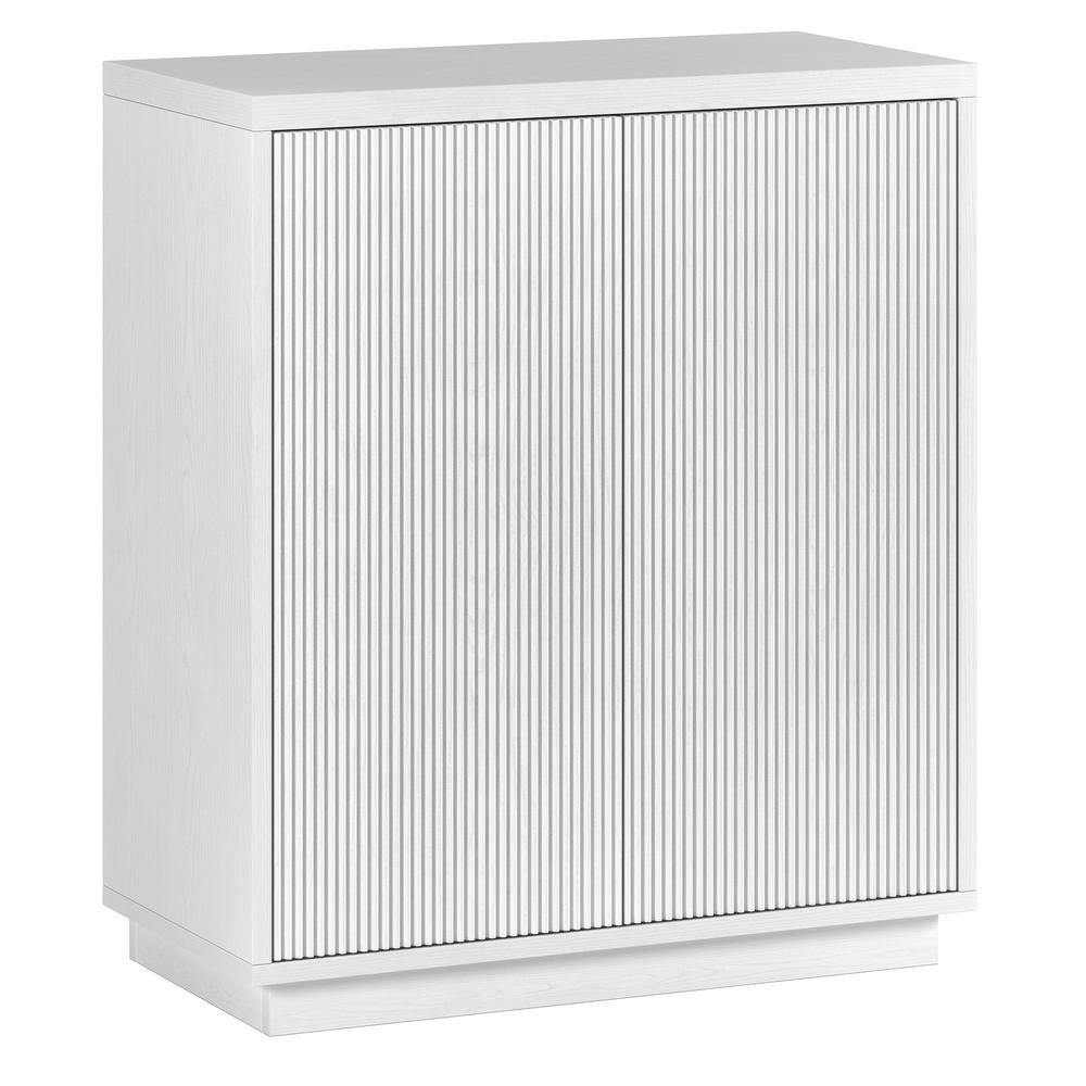Alston 28" Wide Rectangular Accent Cabinet in White. Picture 1