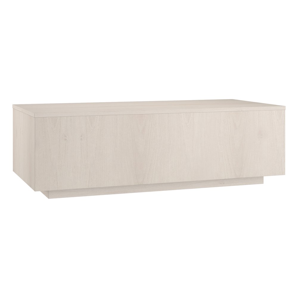 Paxton 48" Wide Rectangular Coffee Table in Alder White. Picture 1