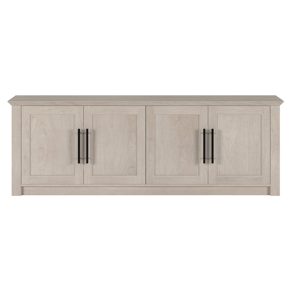 Thornwell Rectangular TV Stand for TV's up to 78" in Alder White. Picture 2
