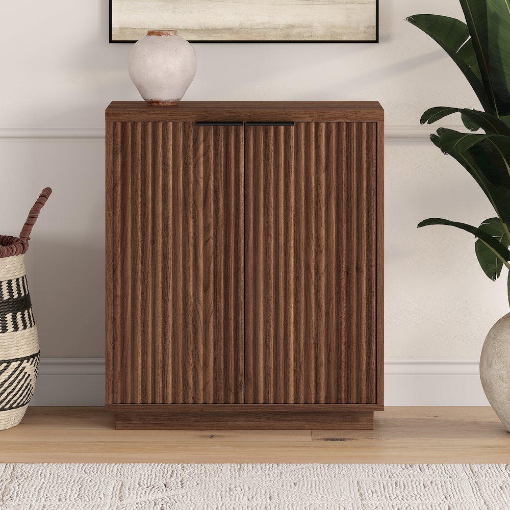 Mansfield 28" Wide Rectangular Accent Cabinet in Satin Walnut. Picture 4