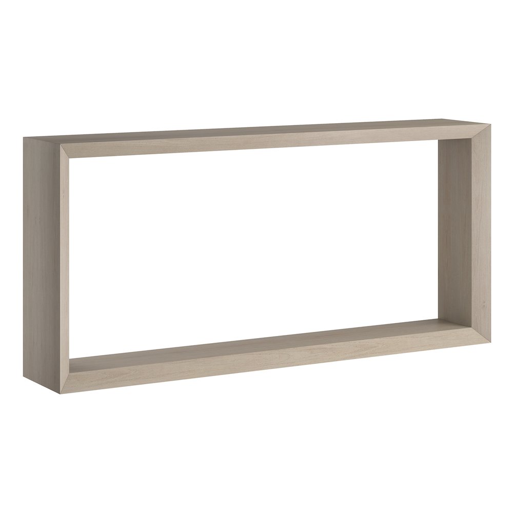 Osmond 64" Wide Rectangular Console Table in Alder White. Picture 1