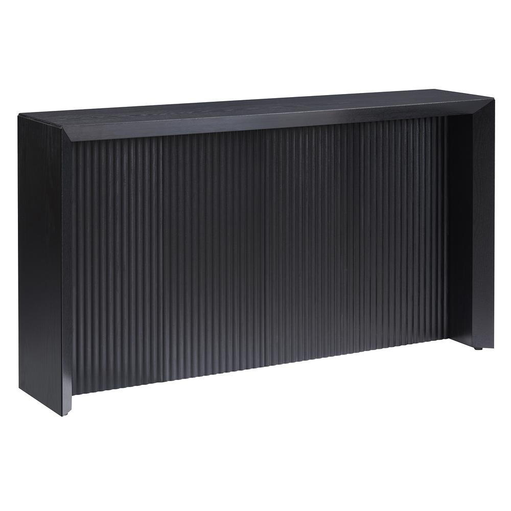Piedmont 56" Wide Rectangular Console Table in Black Grain. Picture 1