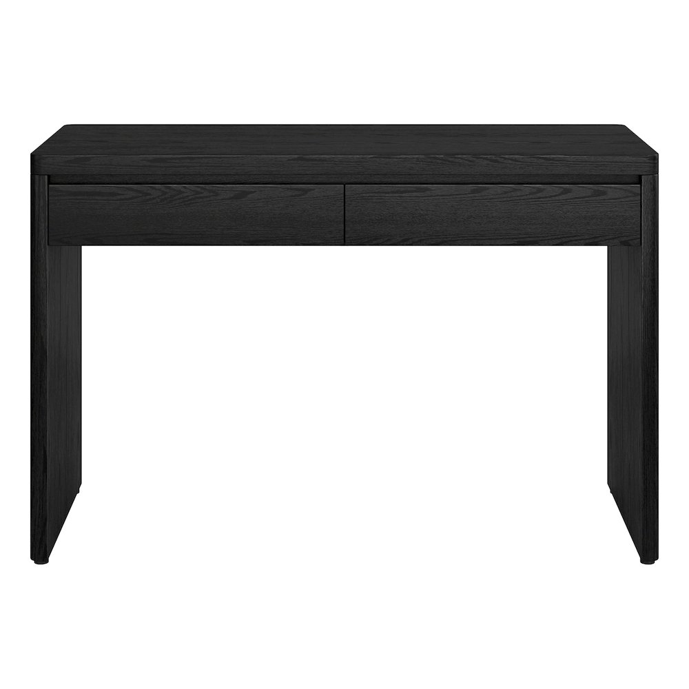 Ashcroft 48'' Wide Rectangular Desk in Black Grain. Picture 2