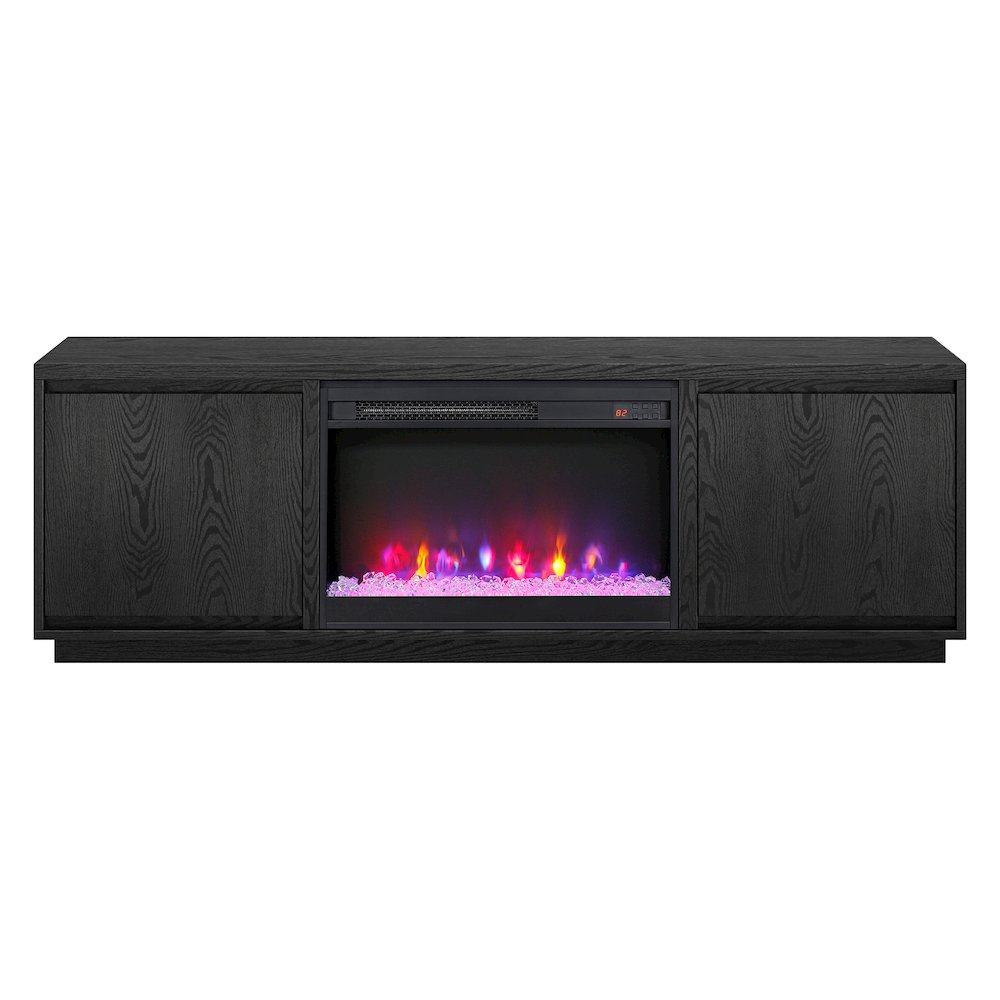 Presque Rectangular TV Stand with 26" Crystal Fireplace for TV's up to 75". Picture 2