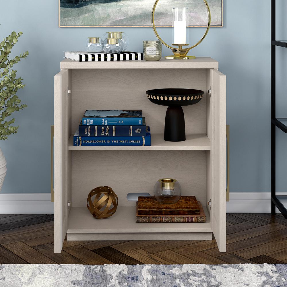 Tillman 28" Wide Rectangular Accent Cabinet in Alder White. Picture 4