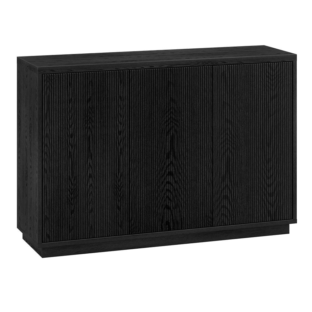 Alston 48" Wide Rectangular Buffet Table in Black Grain. Picture 2