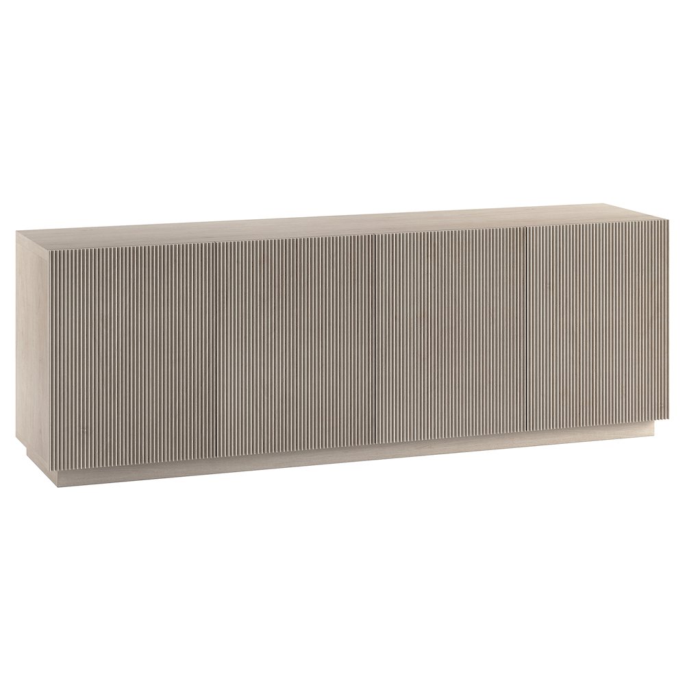 Halifax Rectangular TV Stand for TV's up to 75" in Alder White. Picture 1
