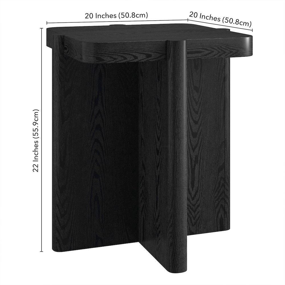 Henn&Hart 20" Modern Wooden Square End Table, Side Table , Nightstand with. Picture 5
