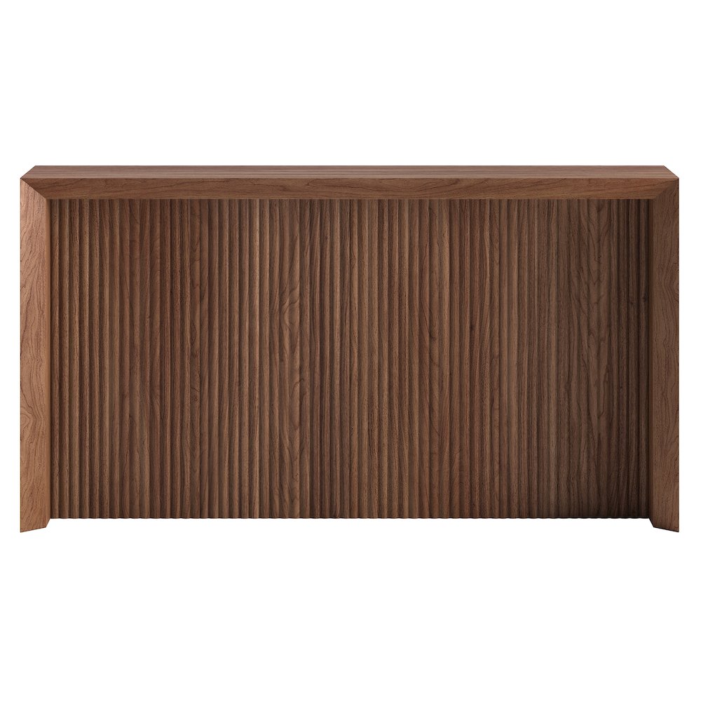 Piedmont 56" Wide Rectangular Console Table in Satin Walnut. Picture 2