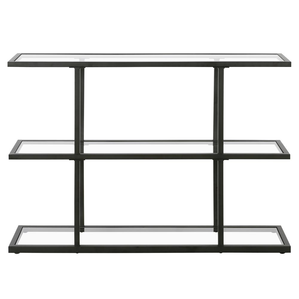 Yeardley 42'' Wide Rectangular Console Table in Blackened Bronze. Picture 3