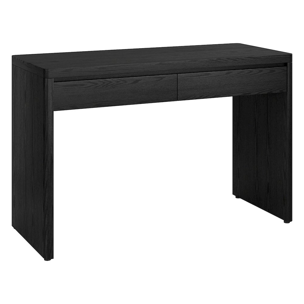 Ashcroft 48'' Wide Rectangular Desk in Black Grain. Picture 1