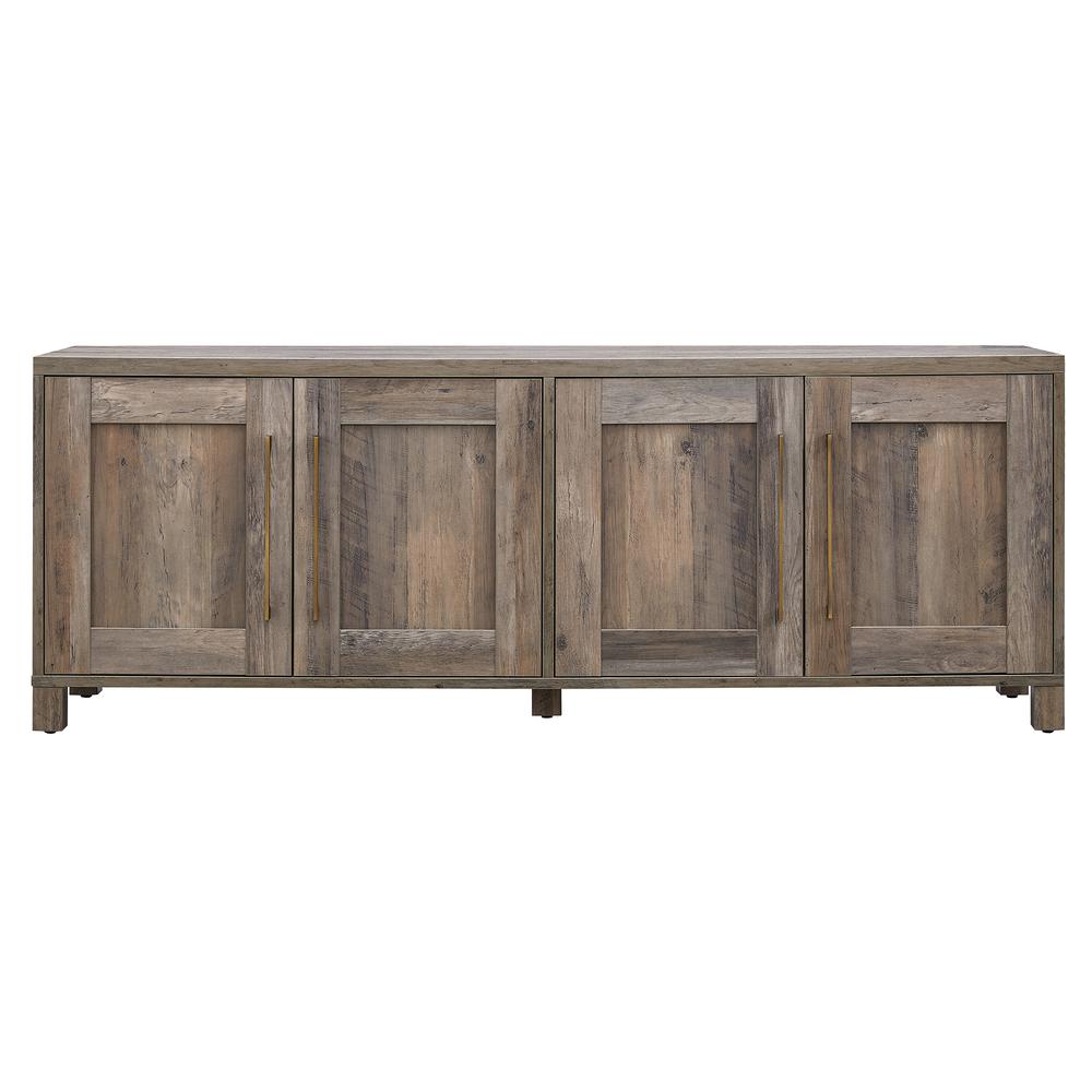 Chabot Rectangular TV Stand for TV's up to 80" in Gray Oak. Picture 3