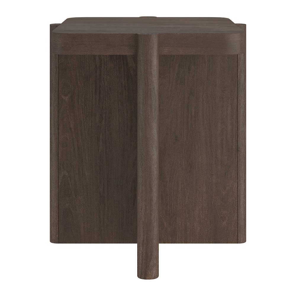 Henn&Hart 20" Modern Square End Table, Side Table , Nightstand with X-Base for. Picture 3