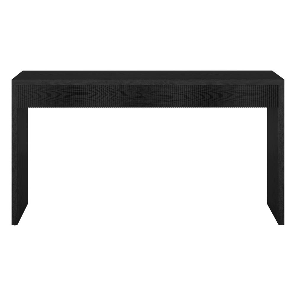 Lawrence 55" Wide Rectangular Console Table in Black Grain. Picture 3