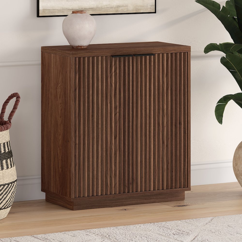 Mansfield 28" Wide Rectangular Accent Cabinet in Satin Walnut. Picture 3
