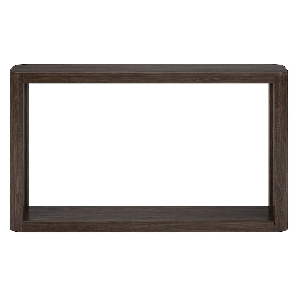 Kellan 52" Wide Rectangular Console Table in Alder Brown. Picture 2