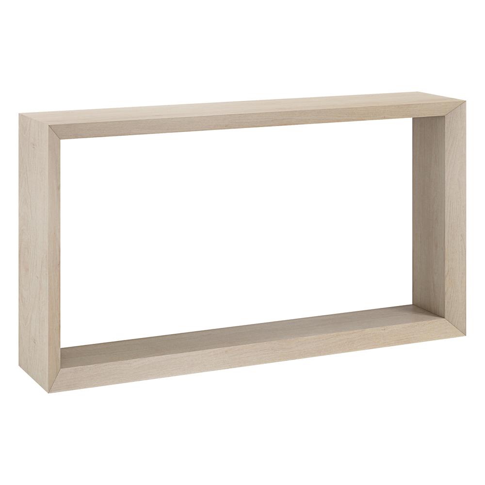 Osmond 55" Wide Rectangular Console Table in Alder White. Picture 1