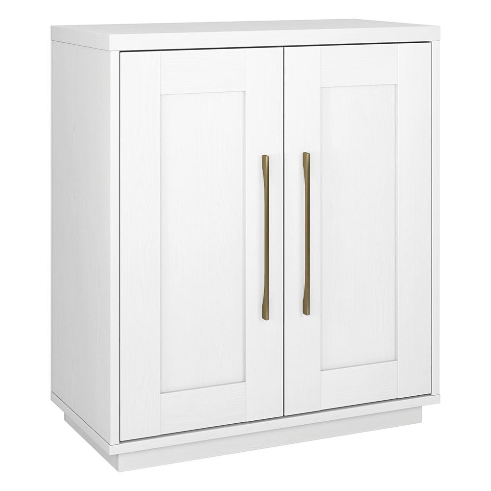 28" Accent Cabinet, Modern Sideboard Buffet Cabinet with 2 Panel Doors, White. Picture 2