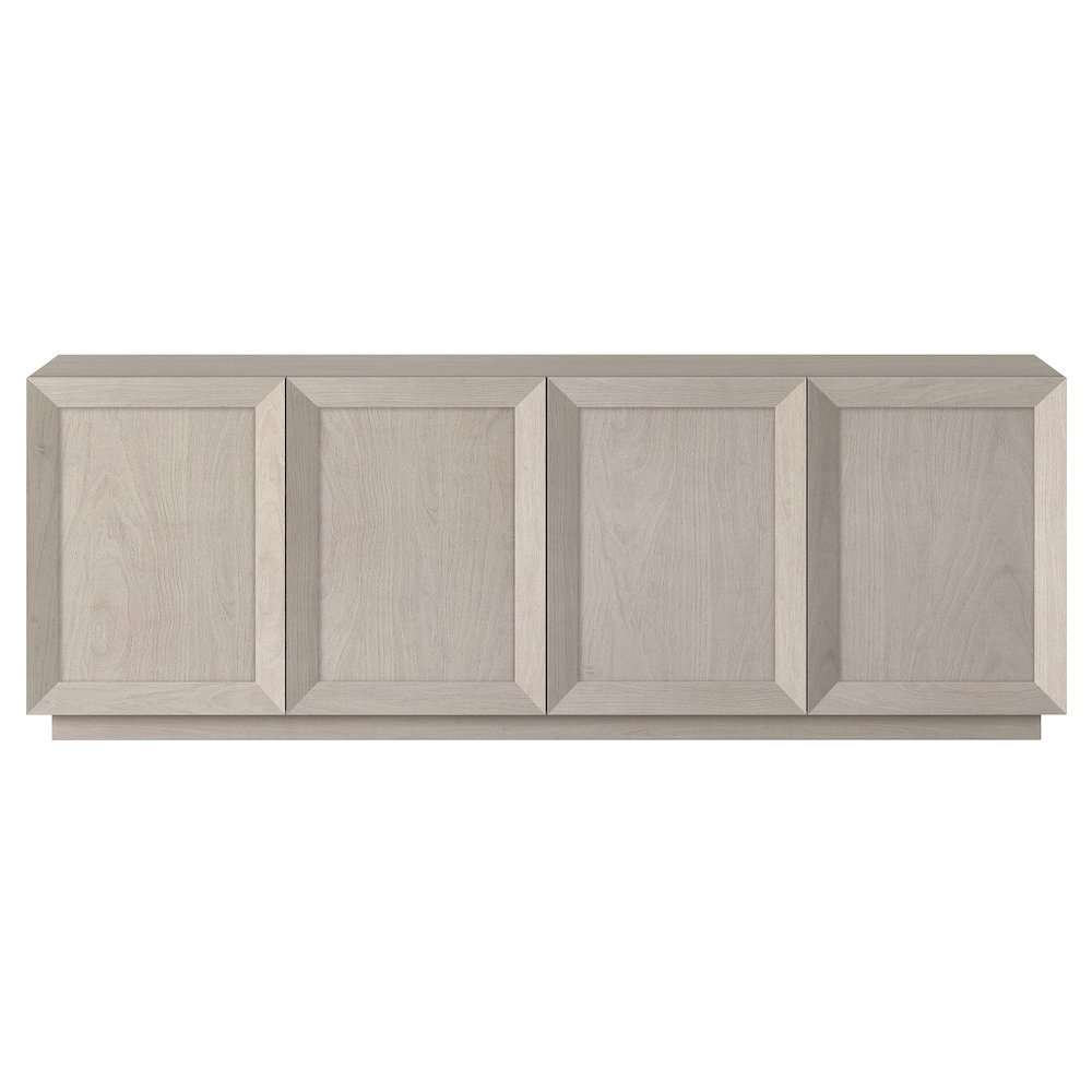 Morse Rectangular TV Stand for TV's up to 75" in Alder White. Picture 2