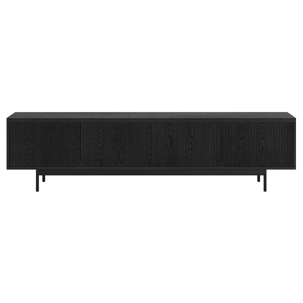 Whitman Rectangular TV Stand for TV's up to 85" in Black Grain. Picture 2