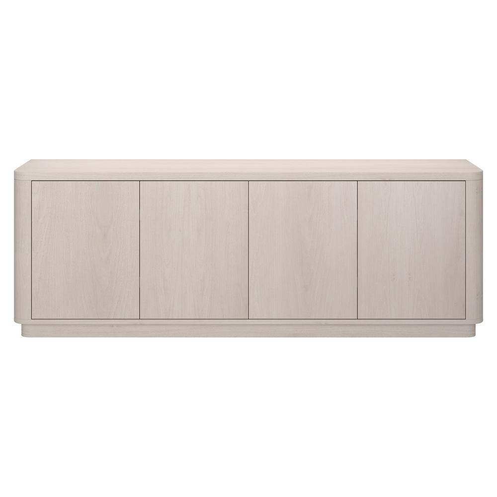Plympton Rectangular TV Stand for TV's up to 75" in Alder White. Picture 2