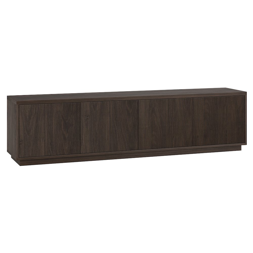 Hanson Rectangular TV Stand for TV's up to 85" in Alder Brown. Picture 1