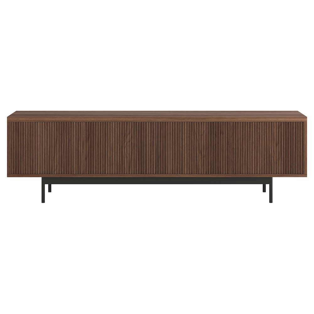 Whitman Rectangular TV Stand for TV's up to 75" in Satin Walnut. Picture 2