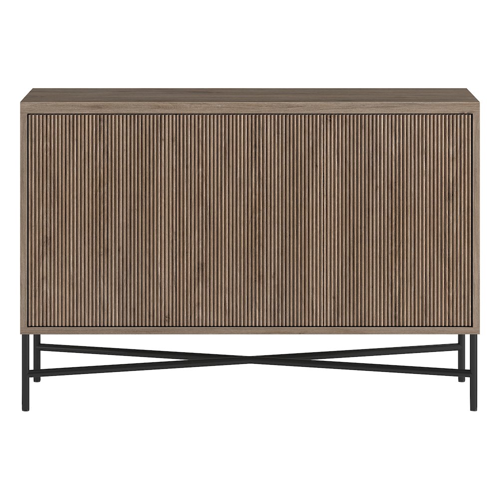Brighton 48" Wide Rectangular Buffet Table in Antiqued Gray Oak. Picture 2