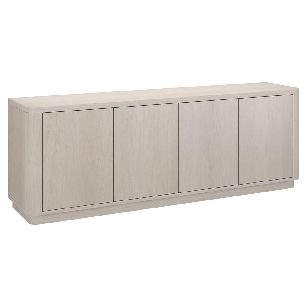 Plympton Rectangular TV Stand for TV's up to 75" in Alder White. Picture 1