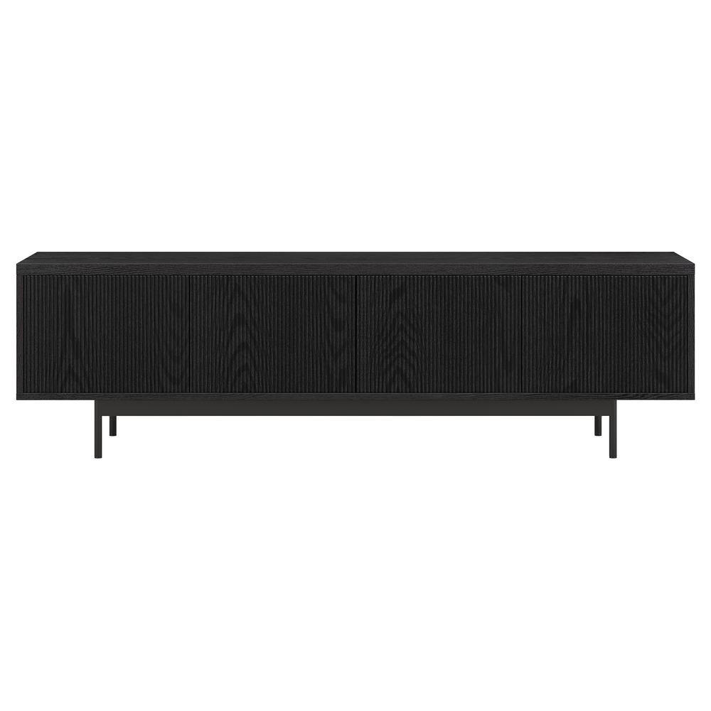 Whitman Rectangular TV Stand for TV's up to 75" in Black Grain. Picture 3