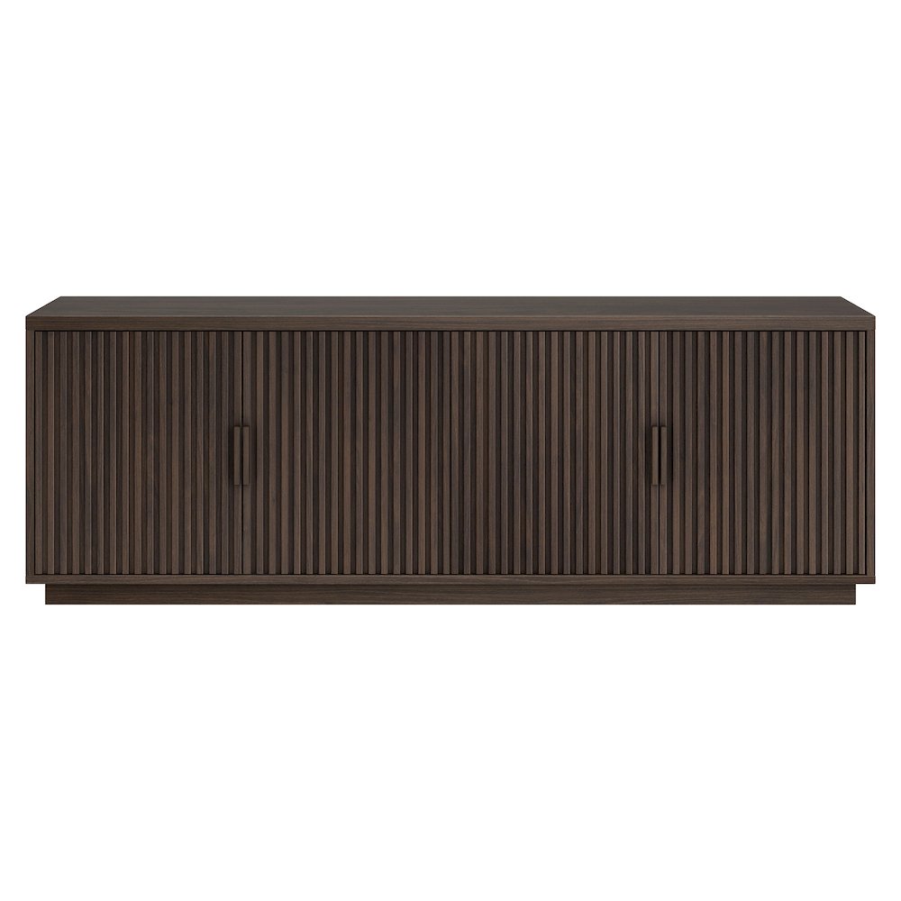 Mero Rectangular TV Stand for TV's up to 75" in Alder Brown. Picture 2