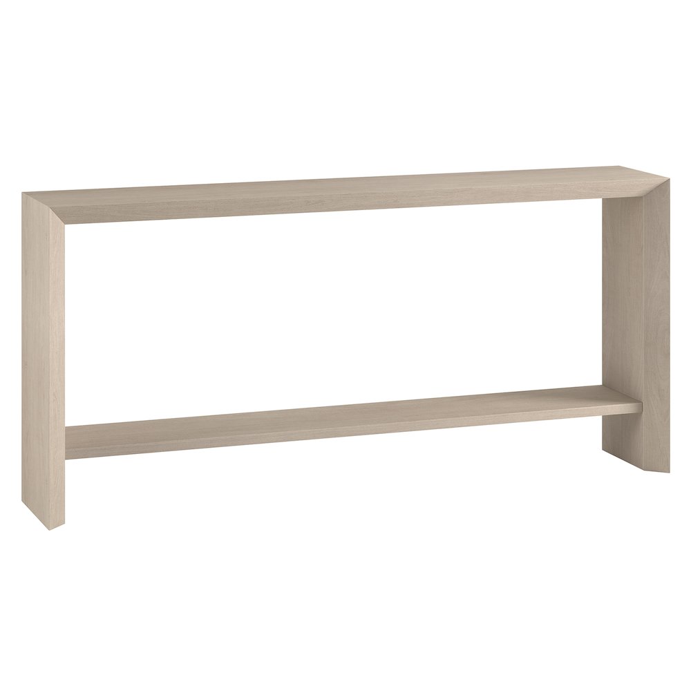 Osman 64" Wide Rectangular Console Table in Alder White. Picture 1
