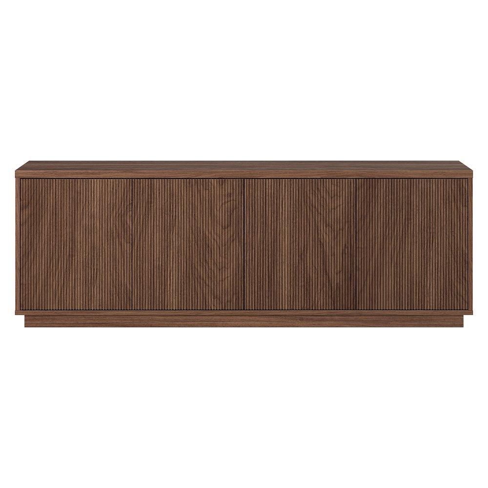 Hanson Rectangular TV Stand for TV's up to 75" in Satin Walnut. Picture 2