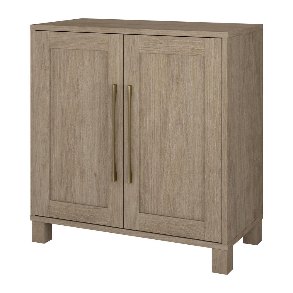 Chabot 28" Wide Rectangular Accent Cabinet in Antiqued Gray Oak. Picture 3