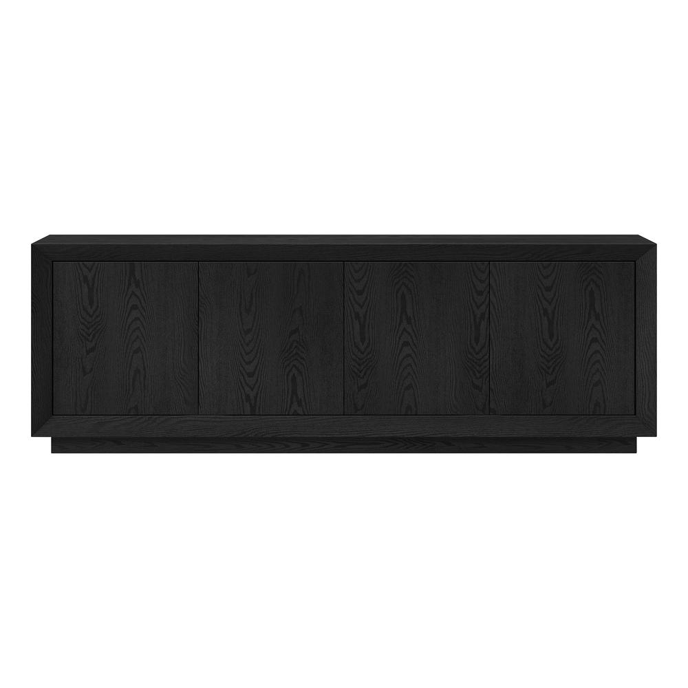 Oswald Rectangular TV Stand for TV's up to 75" in Black Grain. Picture 3