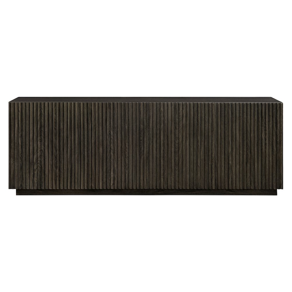 Tyler Rectangular TV Stand for TV's up to 78" in Alder Brown. Picture 2
