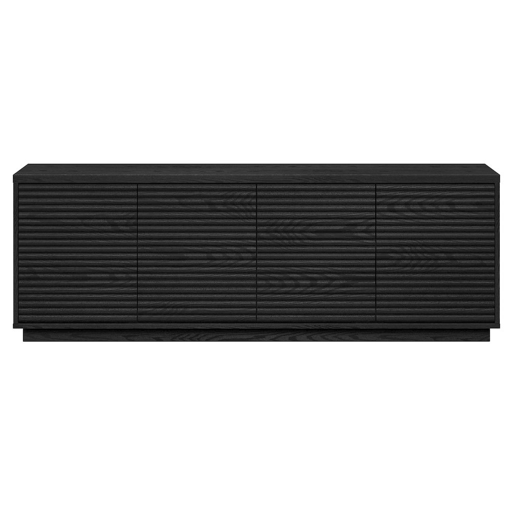 Tullis Rectangular TV Stand for TV's up to 78" in Black Grain. Picture 2