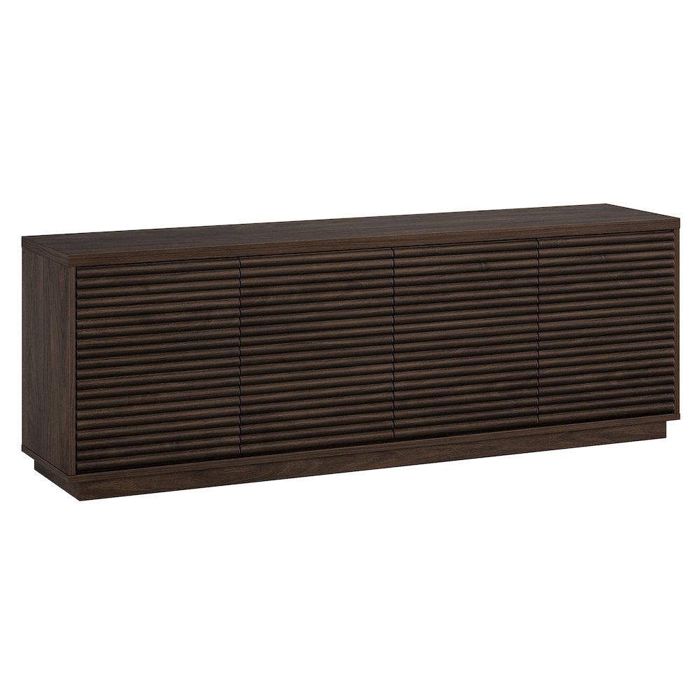 Tullis Rectangular TV Stand for TV's up to 78" in Alder Brown. Picture 1