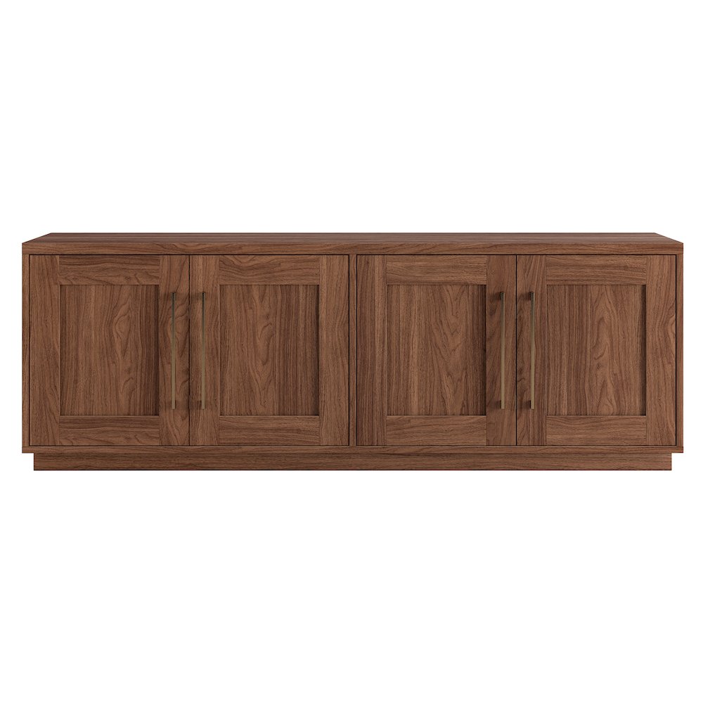 Tillman Rectangular TV Stand for TV's up to 75" in Satin Walnut. Picture 2