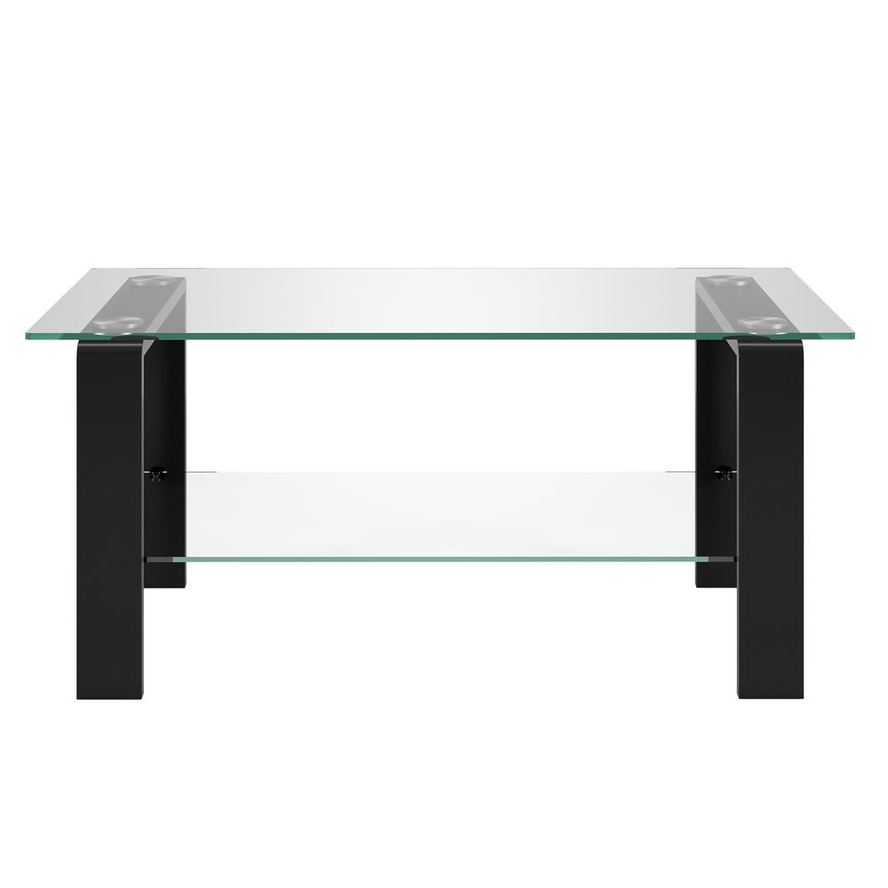 Asta 40'' Wide Rectangular Coffee Table in Blackened Bronze. Picture 3