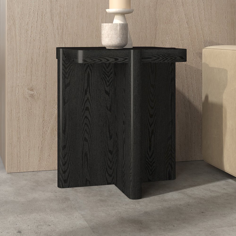Henn&Hart 20" Modern Wooden Square End Table, Side Table , Nightstand with. Picture 4